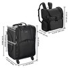 Byootique Rolling Makeup Train Case & Backpack Kit w/ 7 Toiletry Bags Artist - 3 of 4