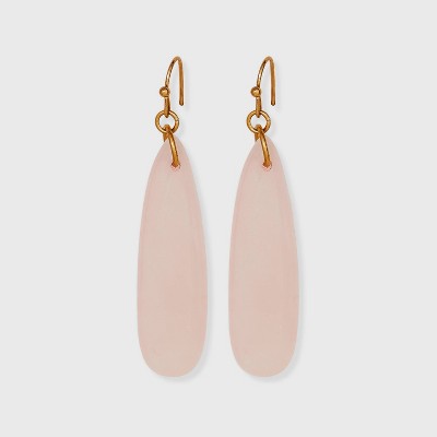 Crystal Tear Drop Earrings - A New Day™ Clear : Target