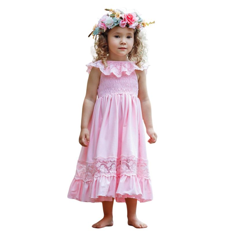 Spring Chic Lace Maxi Dresss - Mia Belle Girls, 1 of 5