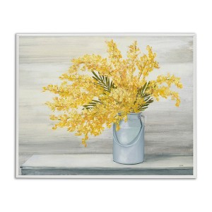 Stupell Industries Golden Fall Floral Bouquet in Country Milk Tin Framed Giclee Art - 1 of 4