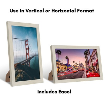 Light Wood 8x12 Picture Frame with Shatter-Resistant Glass