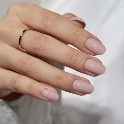 BTArtboxnails Taro Milkshake Oval Nails - Press On Nails