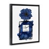 Stupell Industries Blue Perfume & Blossom Black Framed Floater Canvas Wall Art - 3 of 4
