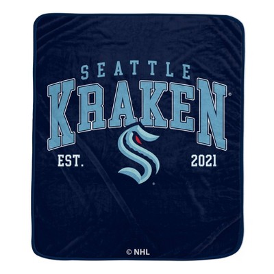 NHL Seattle Kraken Vintage Arch Block Ultra Soft Blanket