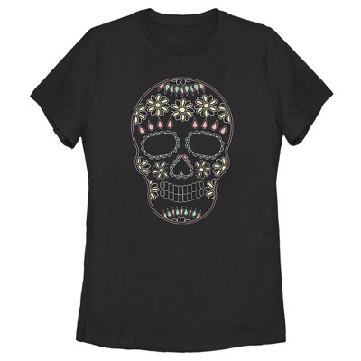 Women's Lost Gods Halloween Sugar Skull T-Shirt