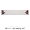 Unique Bargains Christmas Table Runner Three Christmas Trees Linen 72"x13" 1 Pc - 3 of 4