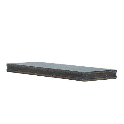 VIP Wood 24 in. Black Rectangular Floating Shelf