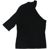 bar III Womens One-Shoulder Pullover Sweater, Black, Large - 2 of 2