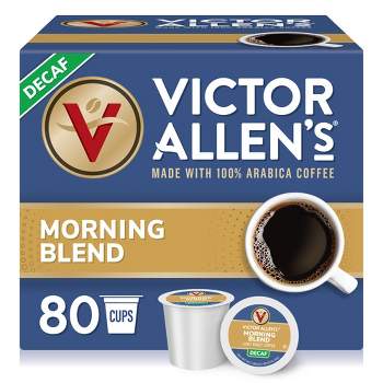 Victor Allen's Coffee Decaf Morning Blend Single Serve Coffee Pods, 80 Ct