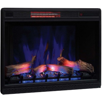 ClassicFlame 33-Inch Black 3D Infrared Electric Fireplace Insert