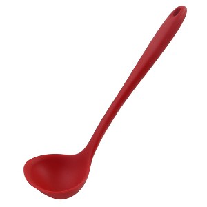 Unique Bargains Heat Resistant Ergonomic Handle Non-Stick Dishwasher Safe Soup Kitchen Spoon 11.6 Inch 1 Pc - 1 of 4