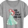 Women's - Disney - Go Live Your Dream Short Sleeve Graphic T-Shirt - 2 of 4