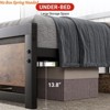 Bed Frame w/ Wooden Headboard Industrial Full Size /Queen Bed/King Size Platform Metal Bedframe No Box Spring Needed - 4 of 4