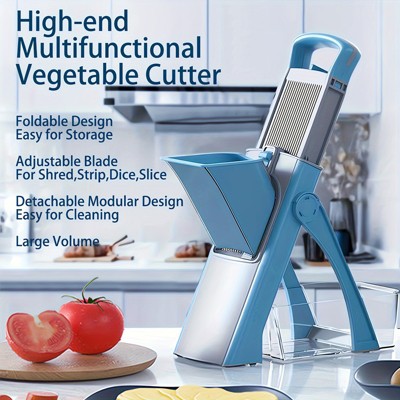 16 in 1 Multipurpose Food Prep Set - Space-Saving Vegetable Cutter with Containers & Blades