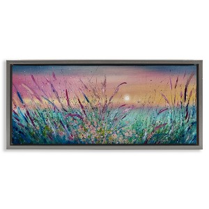 Stupell Industries Pond Reeds Sprouting at Sunset, 31" x 14" - 1 of 4