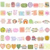 Wrapables Waterproof Vinyl Stickers for Water Bottles, Laptop, Phones, Skateboards, Decals for Teens, 100pcs, Motivational - 2 of 4