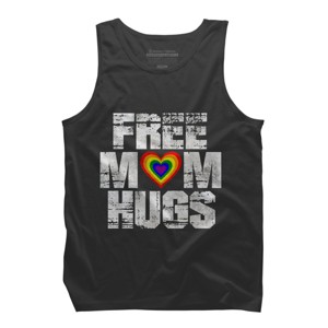 Adult Design By Humans Vintage Free Mom Hugs Heart Pride By Avocato Tank Top - 1 of 2