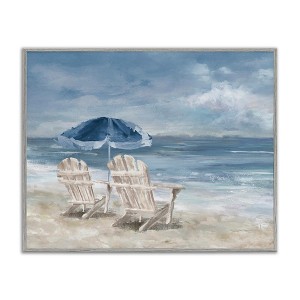 Stupell Industries Serene Beach Chairs, 14" x 11" - 1 of 4