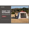 Vynxaria Colorful Striped Color-Coordinated Inner-Opening Umbrella Tent - 2 of 4