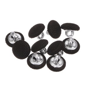 Unique Bargains Round Metal Sewing Cloth Covered Button 10 Pcs - 1 of 4