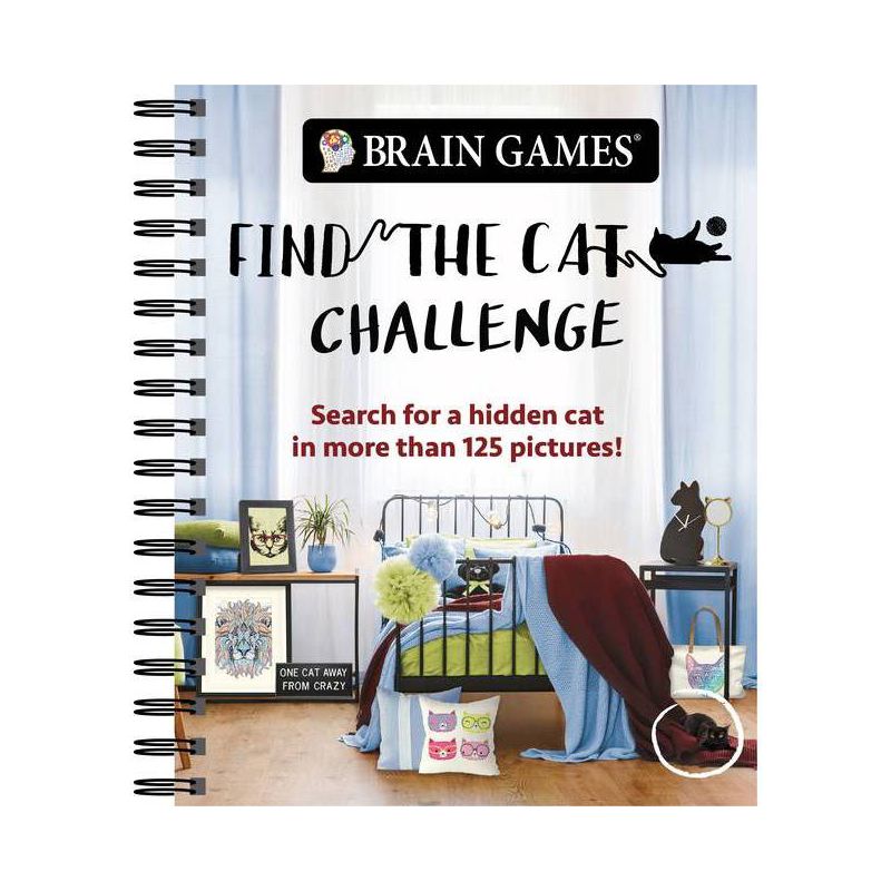 Brain Games - Find the Cat Challenge - (Brain Games - Picture Puzzles) by  Publications International Ltd & Brain Games (Spiral Bound), 1 of 2
