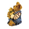 Boyds Bears Resin 2.5 Inch Megan Mcbruin & Friend...Bear Hugs Bearstone Americana Animal Figurines - 2 of 3