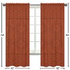 Sweet Jojo Designs Window Curtain Panels 84in. Boho Geometric Orange and Black - 4 of 4