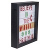 Northlight LED Lighted "Believe in the Magic of Christmas"" Shadow Box Wall Art - 9" - 3 of 4