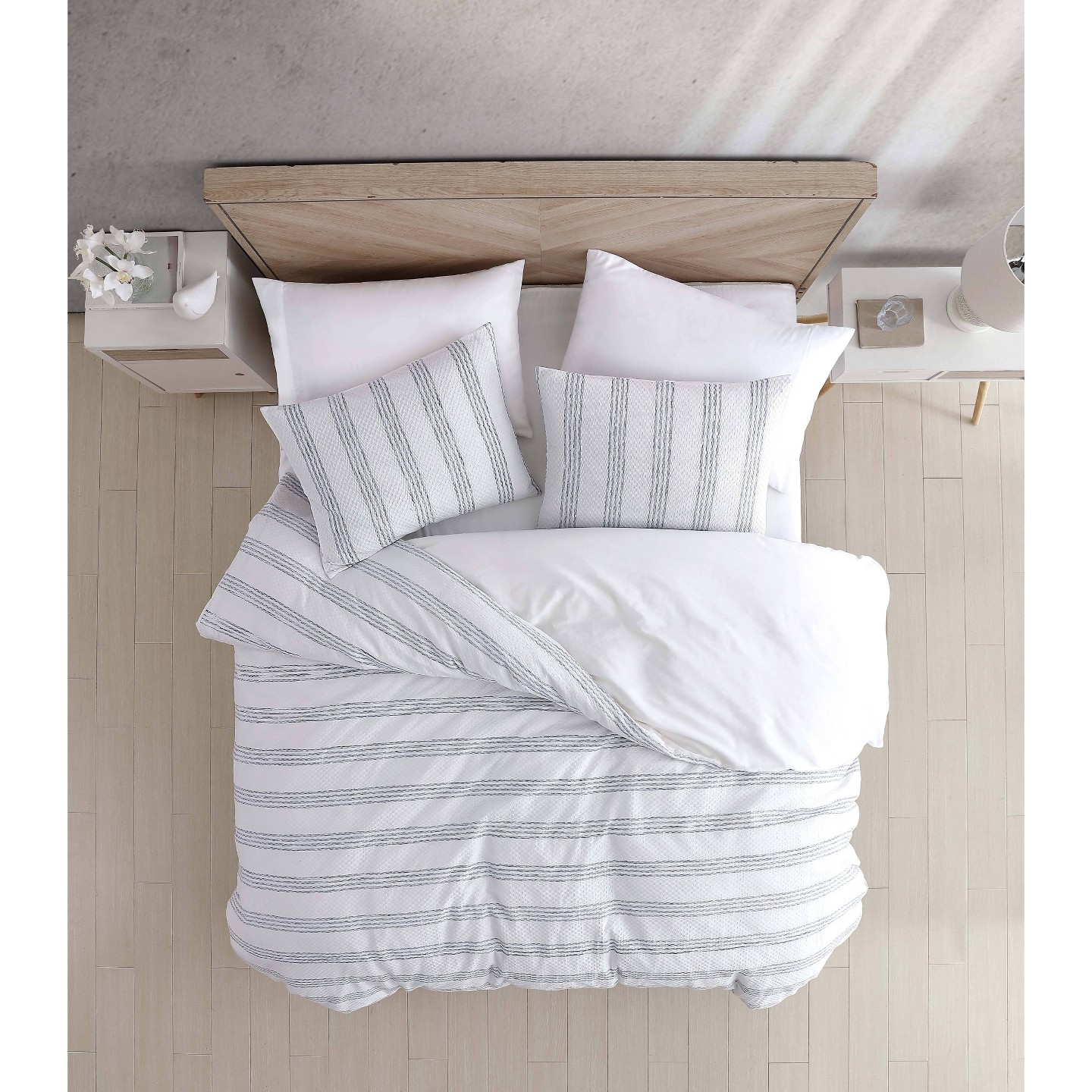 Постельное бельё Riverbrook Home 3pc Queen Chopra Comforter Bedding Set Blue: Machine Washable, Includes Pillow Shams, цвет: Синий — фото 2