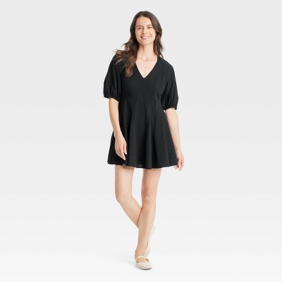 Women's Bell Elbow Sleeve Mini A-Line Dress - Universal Thread™