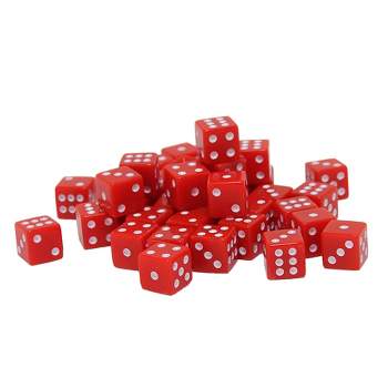 WE Games Red Square Cornered Dice - 100 Pack
