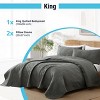HLC.ME Benji - 3 Piece Quilt Set, Lightweight Bedspread Coverlet Set - 3 of 4