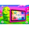 LINSAY 7" Octa Core Tablet 128GB Storage Bundle with Pink Kids Defender and Kids Smart Watch Android 15 - 2 of 4