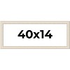 PosterPalooza | Panoramic Weathered White Picture Frame - UV Acrylic, Foam Board Backing, Hanging Hardware - 2 of 4