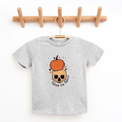 The Juniper Shop Trick Or Treat Skull Toddler Short Sleeve Tee