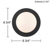 Possini Euro Design Possini Euro Kenna 6 3/4" High Black Wall Sconce - 4 of 4