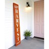 HomeRoots 72" Orange And White Solid Wood Happy Harvest Porch Sign - 2 of 4