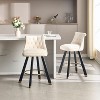 NicBex Luxury Accent Chair Barstools Set of 2 Living Room Chair with Upholstered Counter Height for Kitchen Island, Dining Room - 2 of 4
