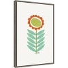 16" x 23" Mid Mod Flower No.3 by Annie Bailey Art Framed Canvas Wall Art - Amanti Art: Hand-Stretched, Lithograph Print, Sawtooth Back Mount - 2 of 4