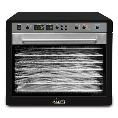 Tribest Sedona Combo Food Dehydrator with Stainless Steel Trays – Black