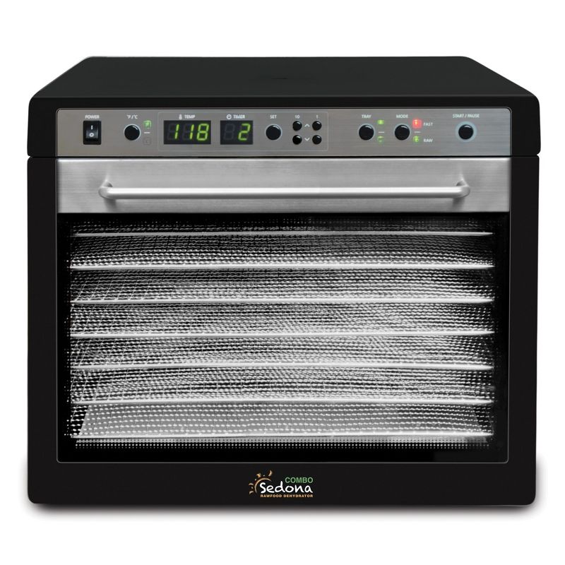 Tribest Sedona Combo Food Dehydrator with Stainless Steel Trays – Black, 1 of 8