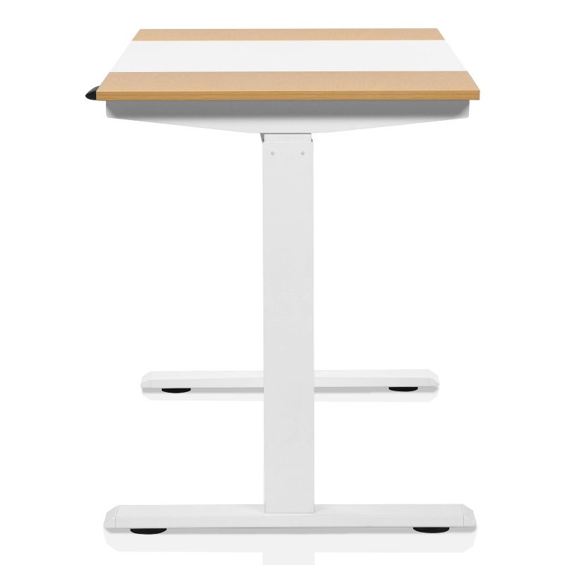 James Metal Adjustable Standing Desk White - miBasics, 4 of 12