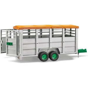 Bruder Livestock Trailer with 1 Cow - 1 of 4