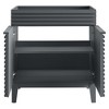 Modway Render 30" Particleboard and Laminate Bathroom Vanity Cabinet in Gray - 3 of 4