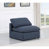 Meridian Furniture,Indulge Linen Textured Fabric Armless Chair - 2 of 4