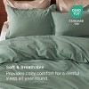 100% Washed Cotton Duvet Cover Minimalist Cotton Duvet Cover for All Seasons GentleSoft™ Plain Simple Bedding Set - 3 of 4