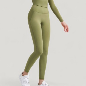 Anna-Kaci Active Women's High Waist Full Length Active Leggings with Wide Waistband and Seamless Design - 1 of 4