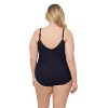 Aqua Green, Women's Princess Seam Shirred One Piece - 2 of 3