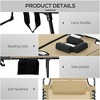 Maggift Patio Chaise Lounges, Portable Foldable Lounge Chair, Adjustable Angle Multifunctional Patio Lounge Chair, Beige, 74.4"*26.8"*14.2" - 4 of 4