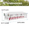 FDW Party Tent Portable Outdoor Canopy Tent Sturdy  Easy Assembly Outdoor Tents for  Wedding Partfor Camping Shelter BBQ Cater Events Beach - 3 of 4